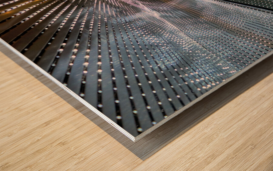 The walkway connecting East and West Buildings of the National Gallery of Art. Washington D.C. Wood print