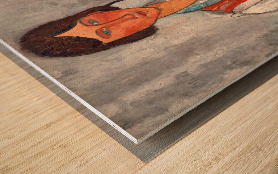 Amedeo Modigliani - Gipsy Woman with Baby - 1919 Wood print