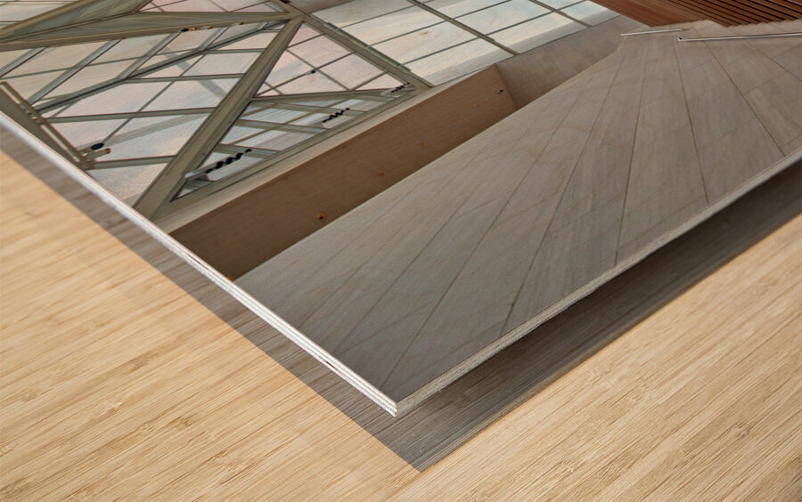 The East Building of the National Gallery of Art. Washington D.C. Wood print