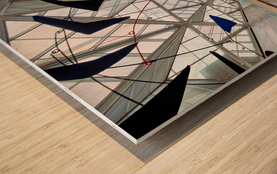 The East Building of the National Gallery of Art. Washington D.C. Wood print