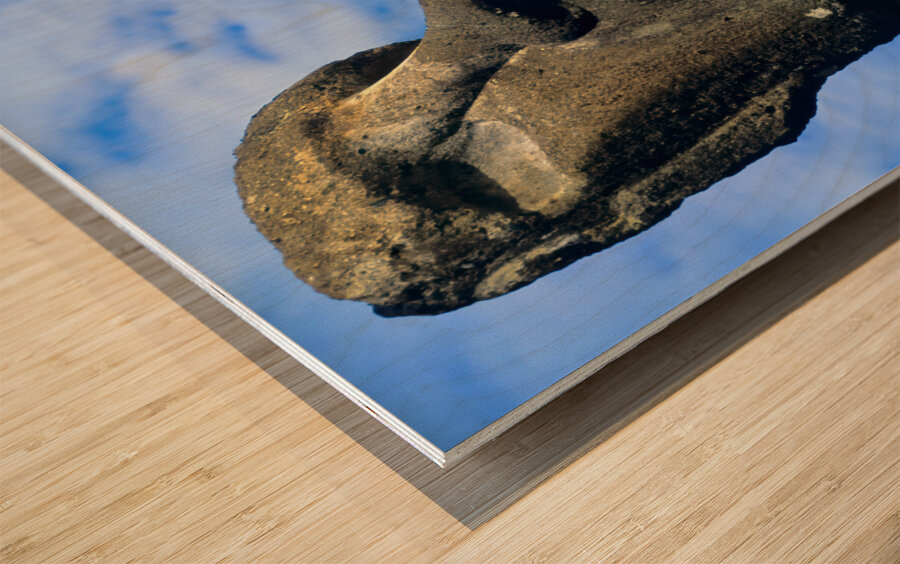 EASTER ISLAND. Moai Wood print