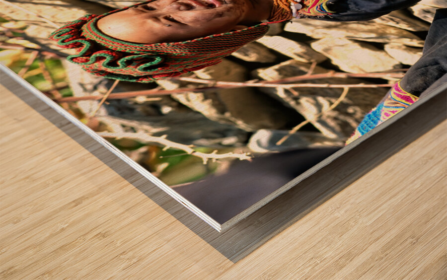 Pakistan. Life in a Kalash Village in Bumburet Valley Wood print