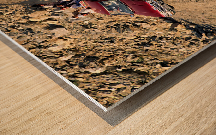 Pakistan. On the gravel road to Shandur Pass Wood print