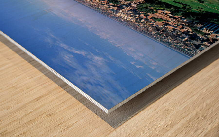 Pakistan.Lahore aerial view Wood print