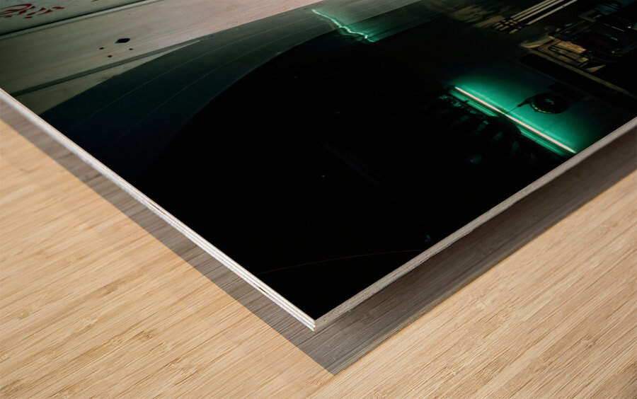 Pakistan. A street dentist in Peshawar Wood print