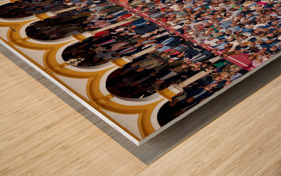 ANDALUSIA SPAIN. Bullfight in Seville Arena Wood print