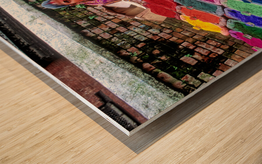 Nepal. Kathmandu. Pashupatinath Impression sur bois