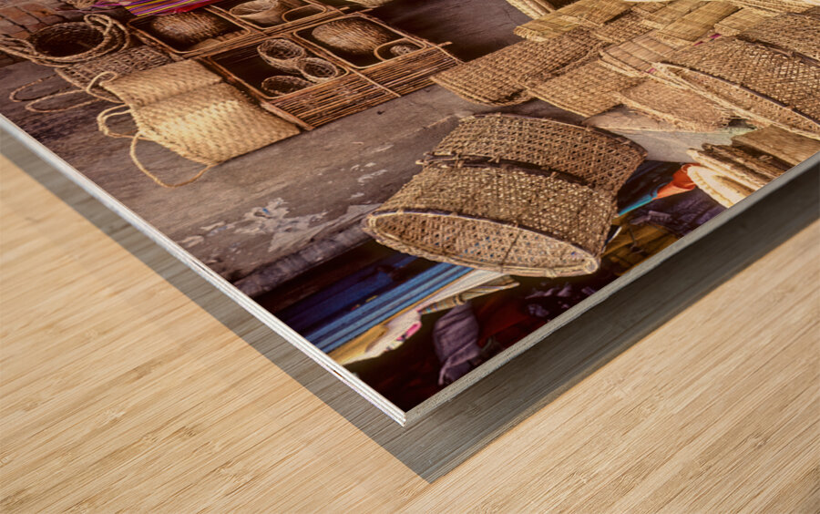 Nepal. Kathmandu. Wood print