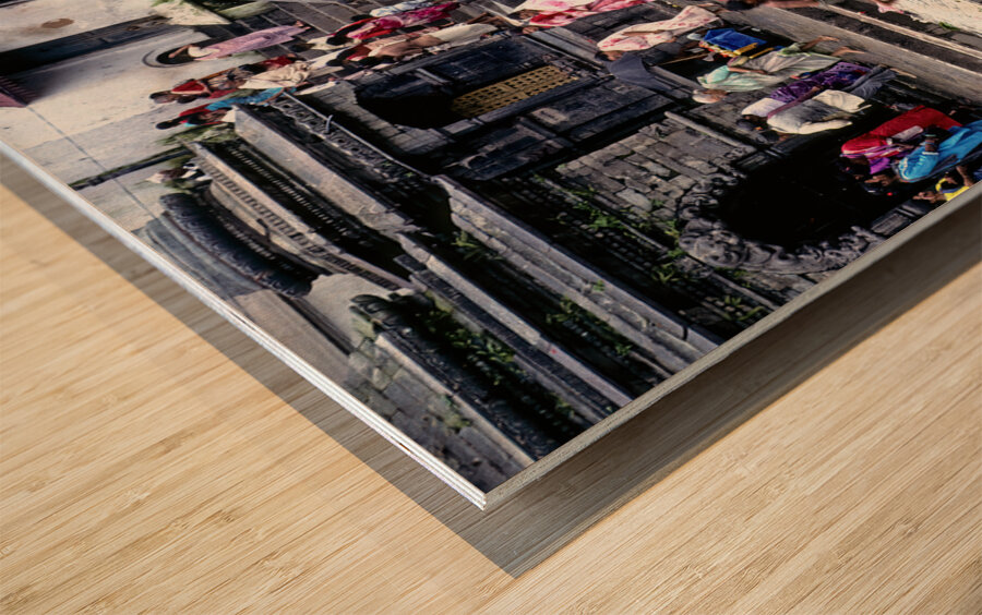 Nepal. Kathmandu. Pashupatinath Wood print