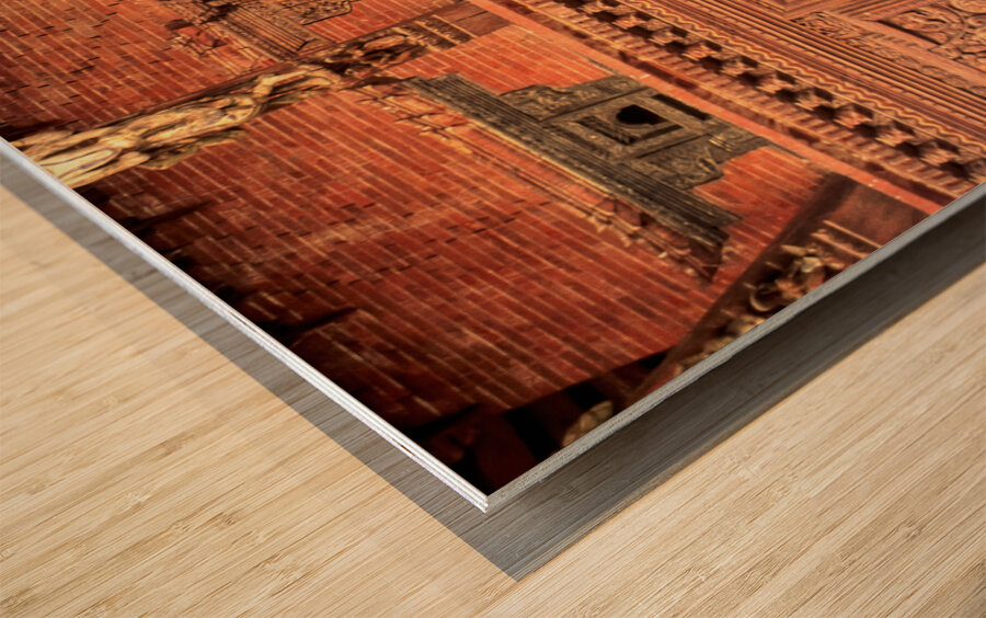 Nepal. Kathmandu. Wood print