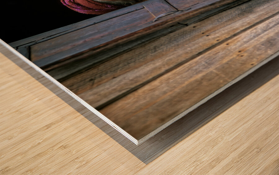 MYANMAR. Life in Kalaw village Wood print