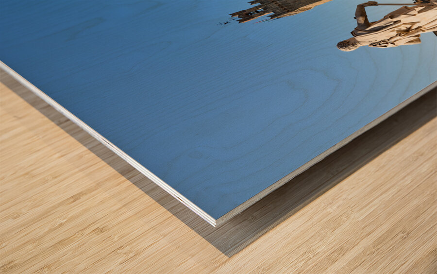 Arezzo Tuscany Italy. Palazzo dei Priori Communal Palace Wood print