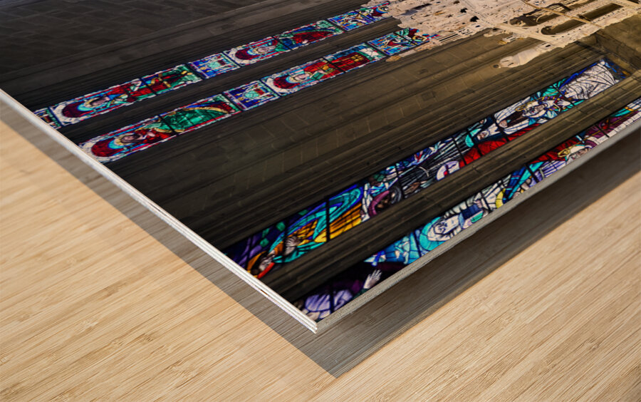 Arezzo Tuscany Italy. The Cathedral Cattedrale dei Santi Pietro e Donato Wood print