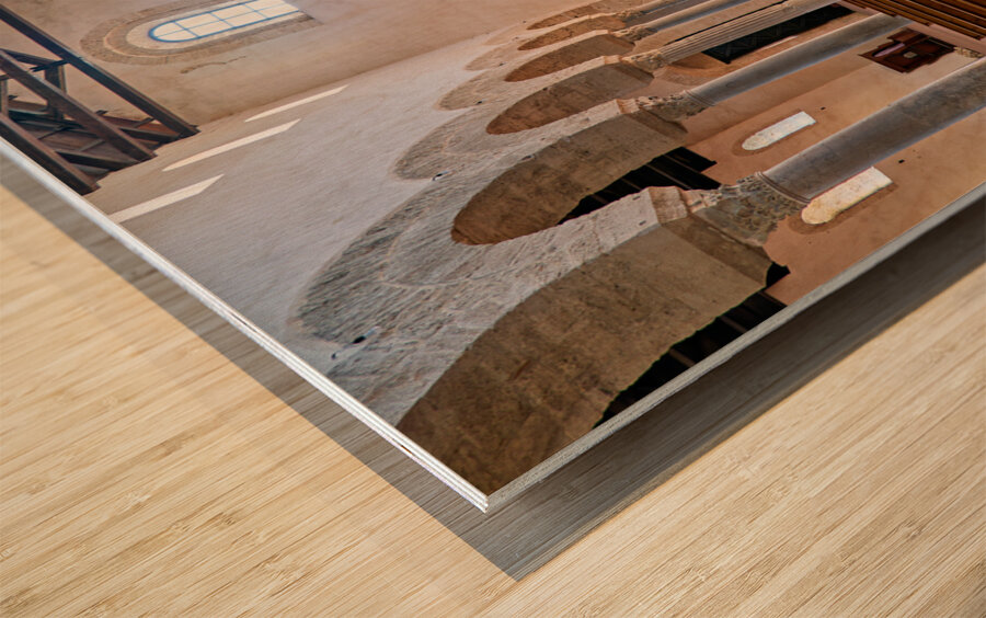 Gerace Calabria Italy. The interior of the Norman Cathedral Wood print