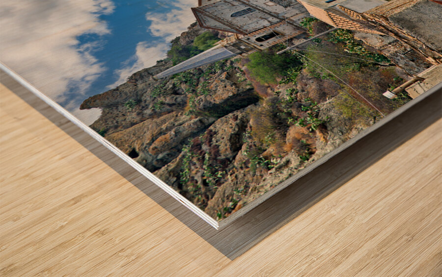 Pentedattilo Calabria Italy. Abandoned ghost town Wood print