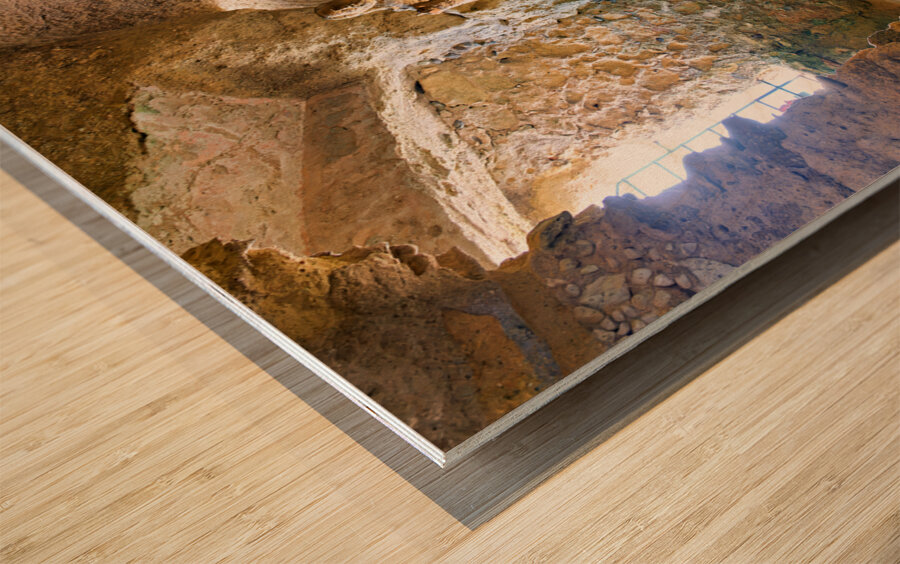 Pizzo Calabro. Calabria Italy. The cave church of Piedigrotta. Wood print