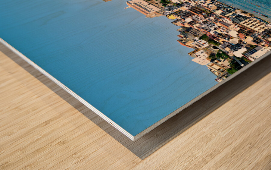 Scilla. The fishermen village of Chianalea Calabria Italy. Wood print