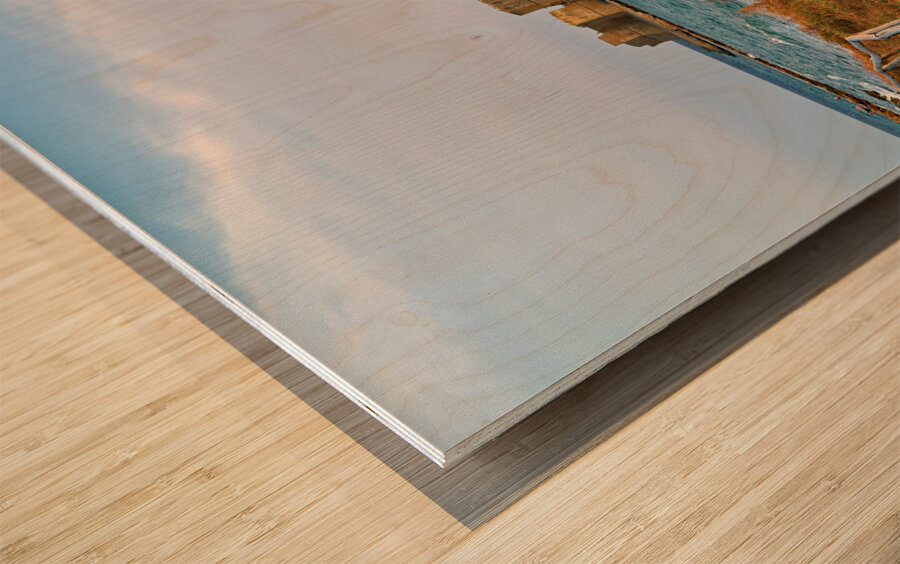 Isola di Capo Rizzuto. Calabria Italy. The Aragon castle at Le Castella resort. Wood print