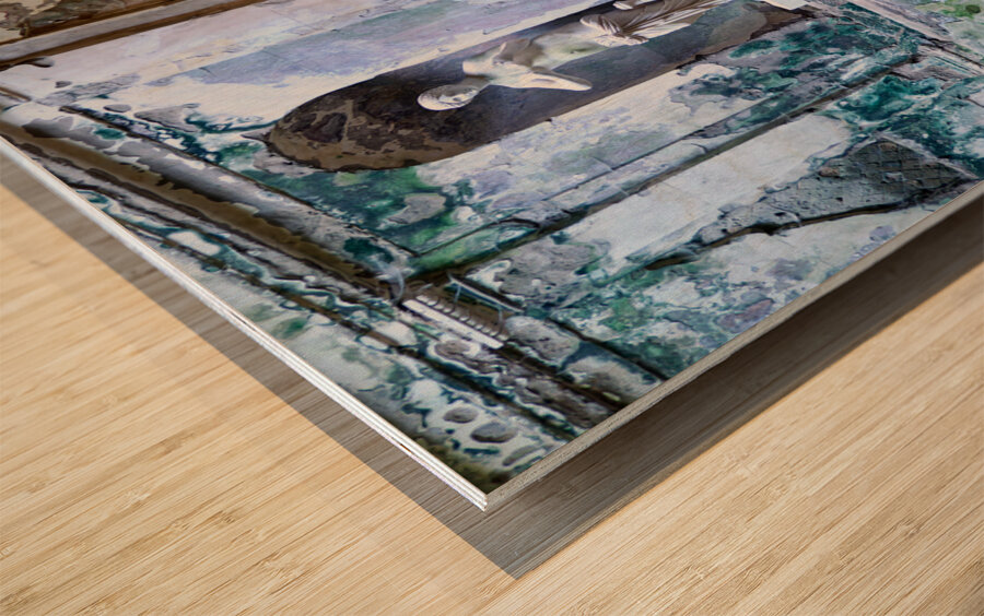 Caserta Campania Italy. The Royal Palace. The Cryptoporticus at the Bath of Venus Wood print