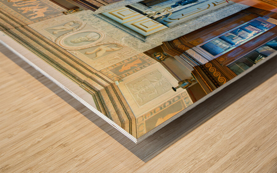 Caserta Campania Italy. The Royal Palace. The Palatine Library Wood print