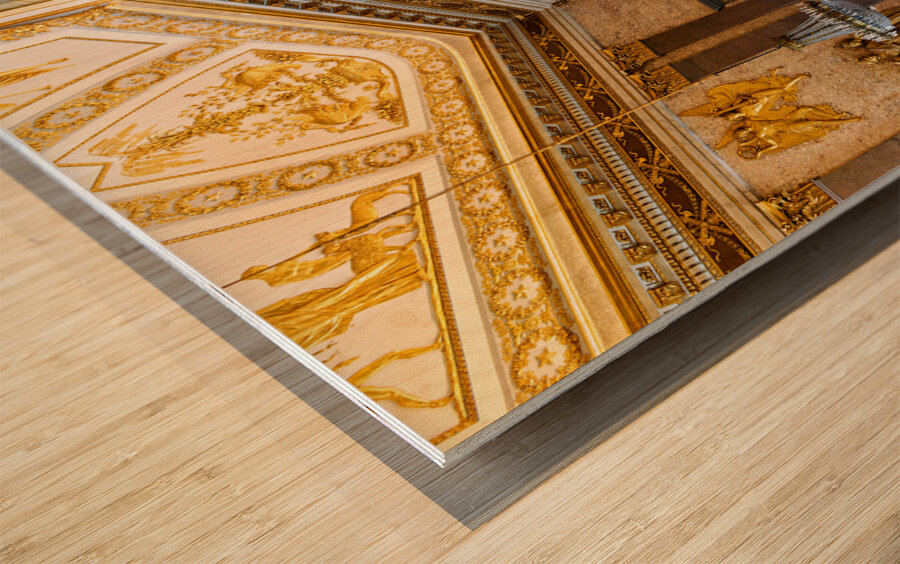 Caserta Campania Italy. The Royal Palace. The Hall of Astrea Wood print