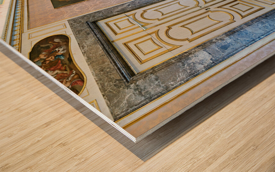 Caserta Campania Italy. The Royal Palace. The apartment of Queen Maria Carolina Wood print