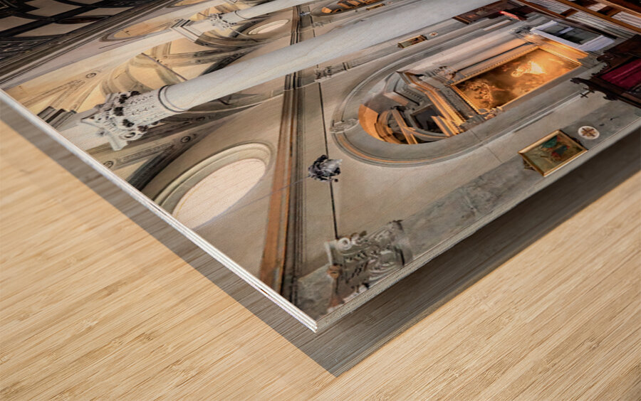 Cortona Arezzo Tuscany Italy. Cattedrale di Santa Maria Assunta Cathedral Wood print