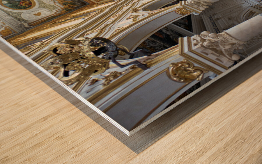 Matera Basilicata Italy. Basilica Pontificia Cattedrale di Maria Santissima della Bruna e SantEustachio Wood print