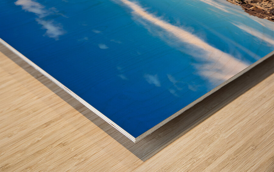 Matera Basilicata Italy. Cityscape. I sassi di Matera Wood print