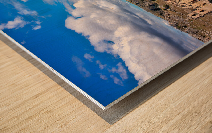 Matera Basilicata Italy. Saint Peter Caveoso Church Wood print