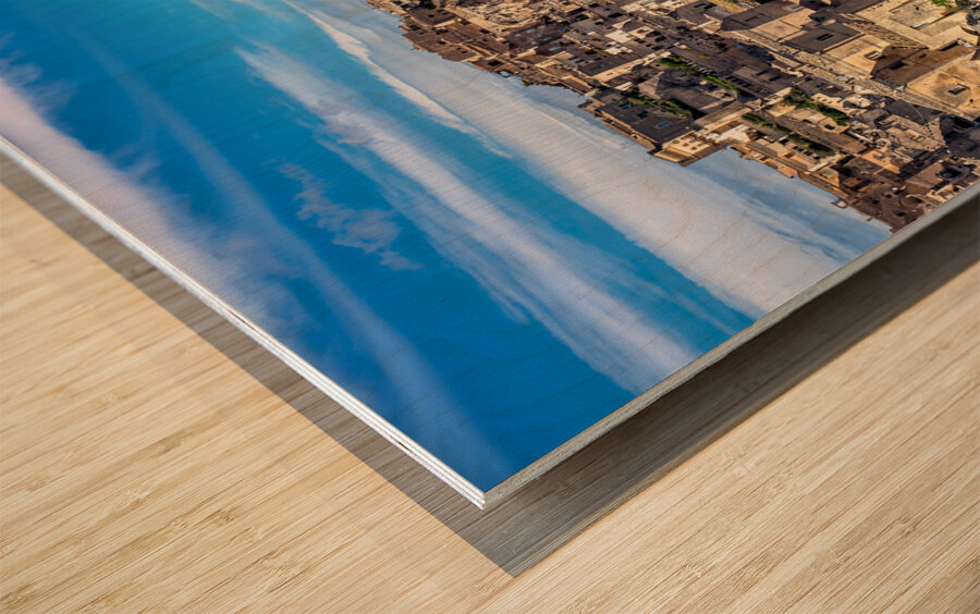 Matera Basilicata Italy. Cityscape. I sassi di Matera Wood print