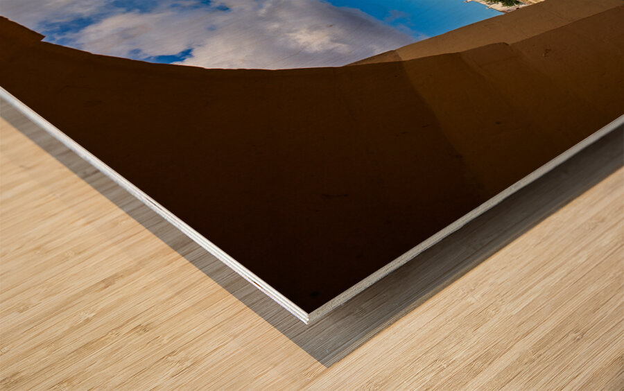 Matera Basilicata Italy. Framed view of the old town. I sassi di Matera Wood print