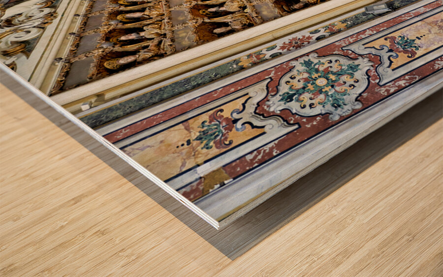 Gesu Nuovo New Jesus is the name of a baroque church in Naples Campania Italy. Wood print