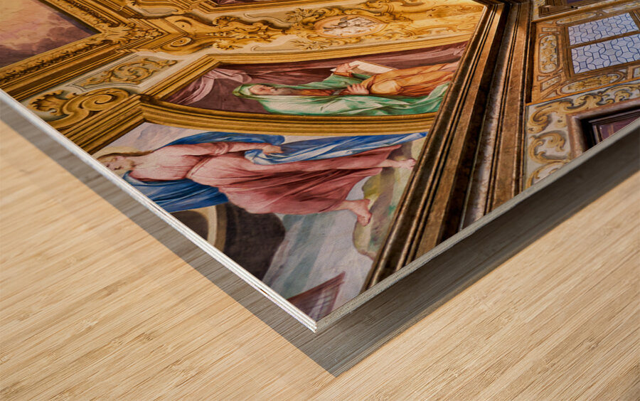 Naples Campania Italy. The Certosa di San Martino Charterhouse of St. Martin is a former monastery complex now a museum Wood print