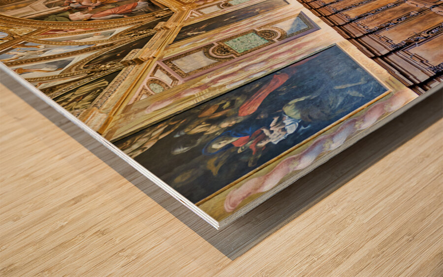 Naples Campania Italy. The Certosa di San Martino Charterhouse of St. Martin is a former monastery complex now a museum Wood print