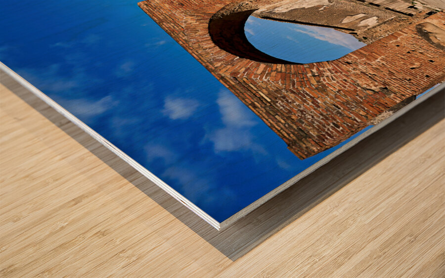 Naples Campania Italy. Pompeii was an ancient Roman city Wood print