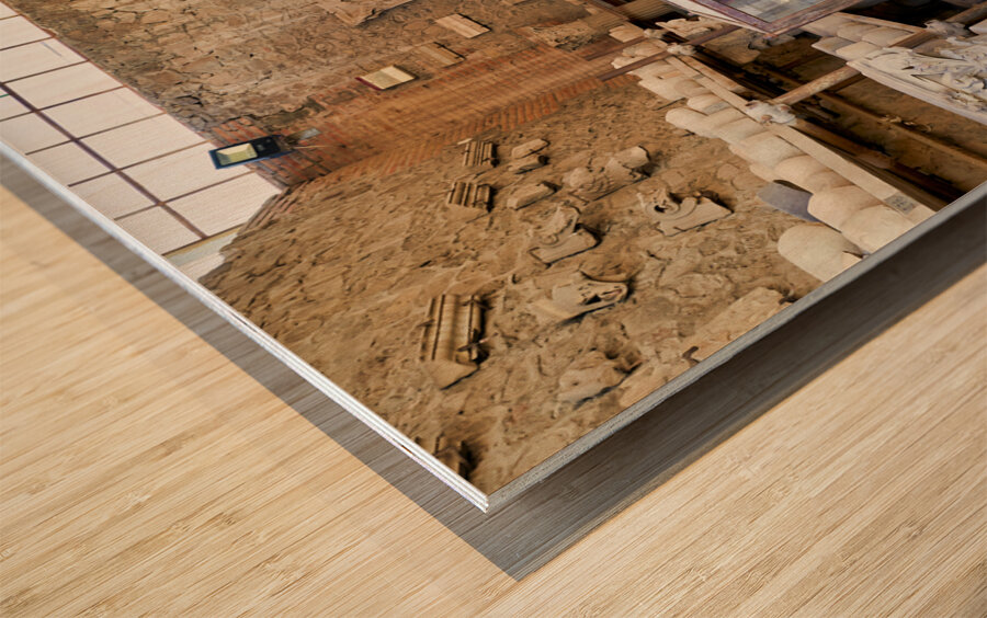 Naples Campania Italy. Pompeii was an ancient Roman city Wood print