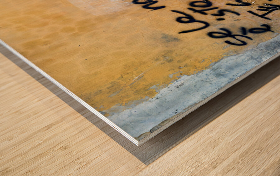 Naples Campania Italy. Street graffiti downtown Wood print