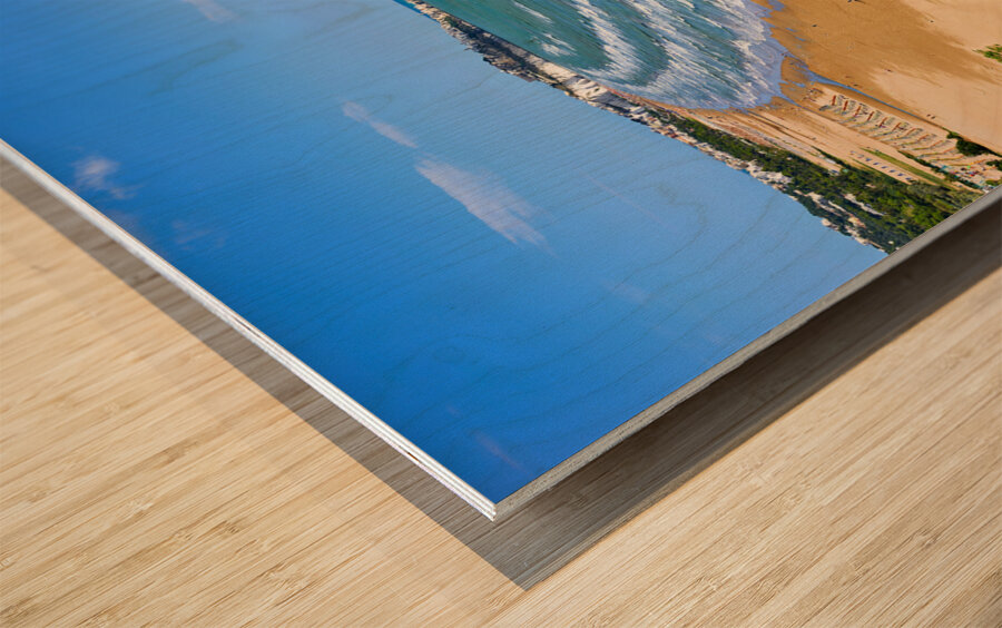 Vieste Gargano. Apulia Puglia Italy. The beach Wood print