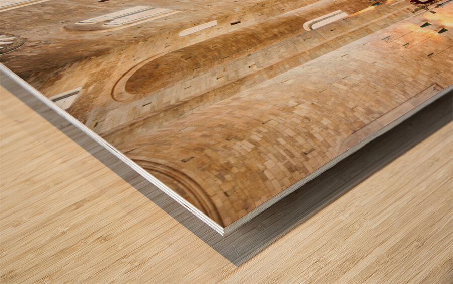 Apulia Puglia Italy. Trani. Basilica Cattedrale Beata Maria Vergine Assunta dedicated to Saint Nicholas Wood print