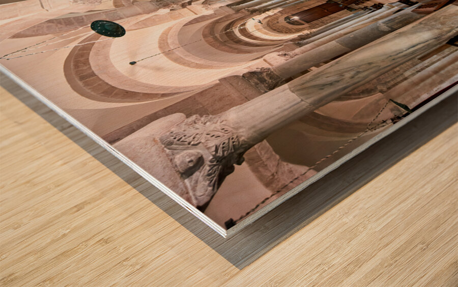 Apulia Puglia Italy. Trani. Basilica Cattedrale Beata Maria Vergine Assunta dedicated to Saint Nicholas Wood print