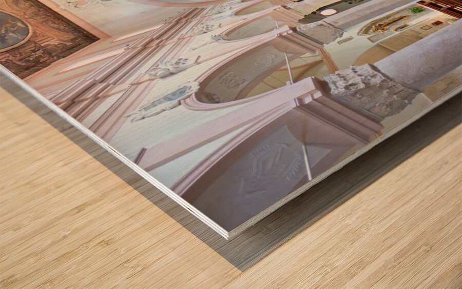 Vieste Gargano. Apulia Puglia Italy. The Cathedral Wood print