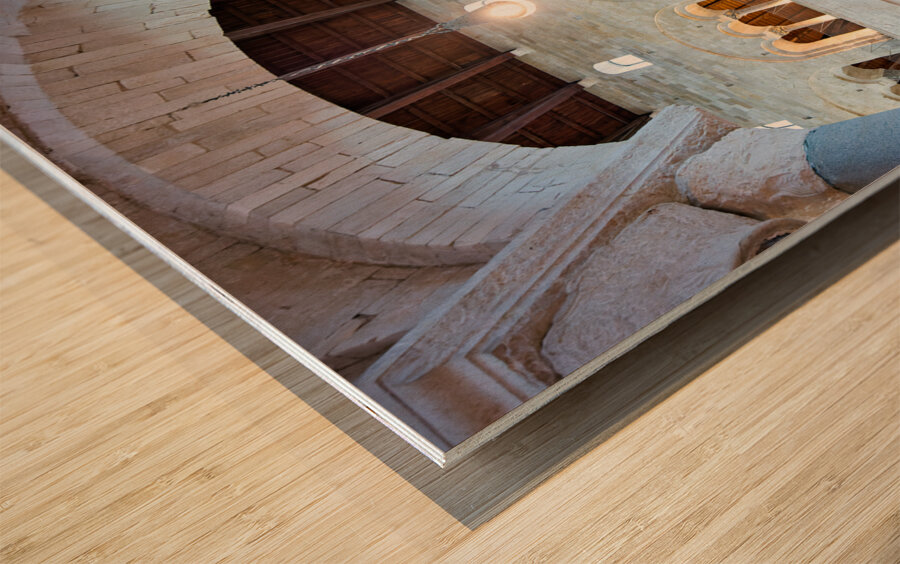 Apulia Puglia Italy. Trani. Basilica Cattedrale Beata Maria Vergine Assunta dedicated to Saint Nicholas Wood print