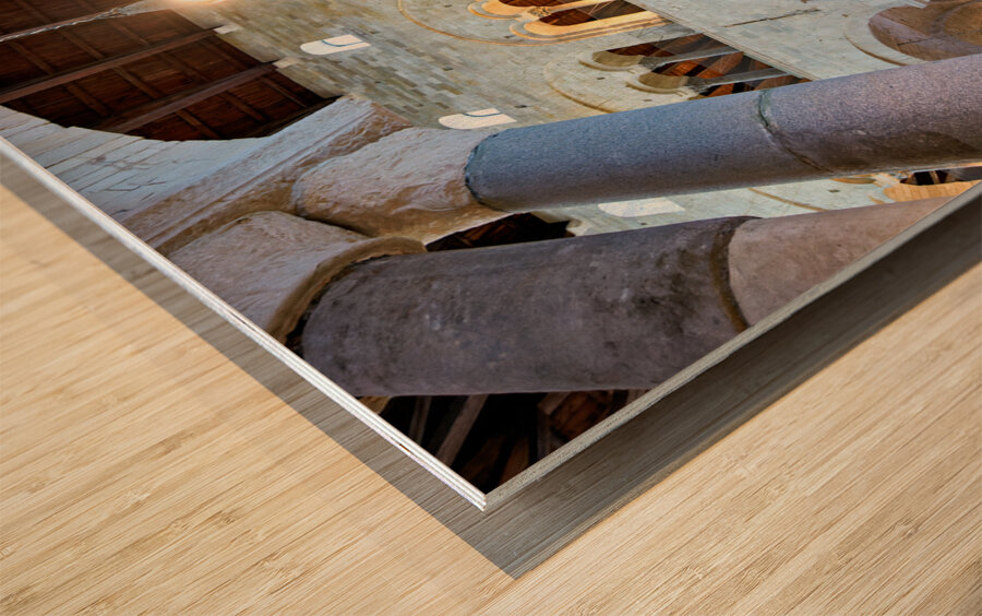 Apulia Puglia Italy. Trani. Basilica Cattedrale Beata Maria Vergine Assunta dedicated to Saint Nicholas Wood print