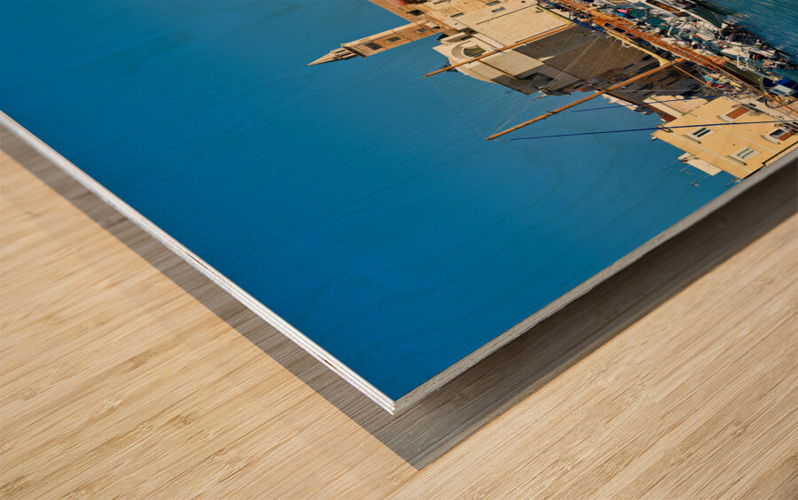 Apulia Puglia Italy. Trani. The seaport Wood print