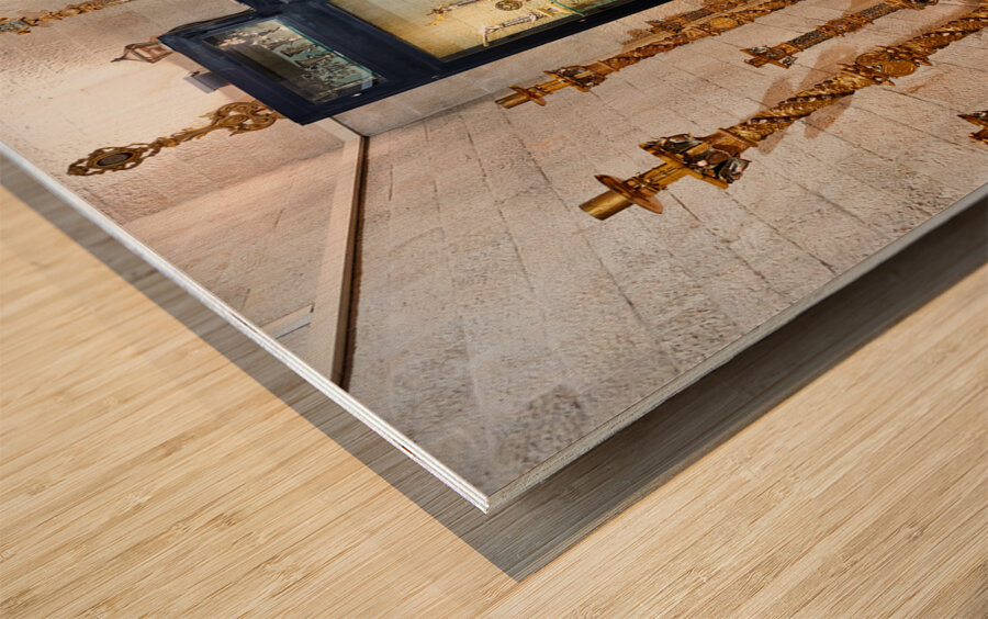 Apulia Puglia Italy. Bari. The Pontifical Basilica of Saint Nicholas Wood print