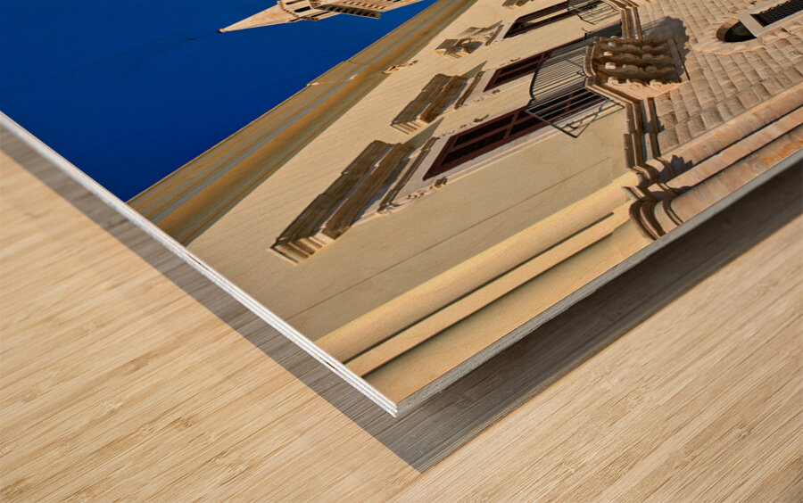 Apulia Puglia Italy. Trani. Basilica Cattedrale Beata Maria Vergine Assunta dedicated to Saint Nicholas Wood print