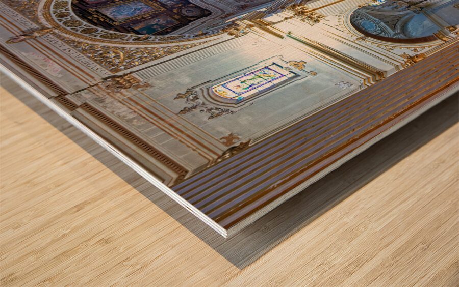 Apulia Puglia Salento Italy. Lecce. Cathedral Maria Santissima Assunta and Saint Orontius Wood print