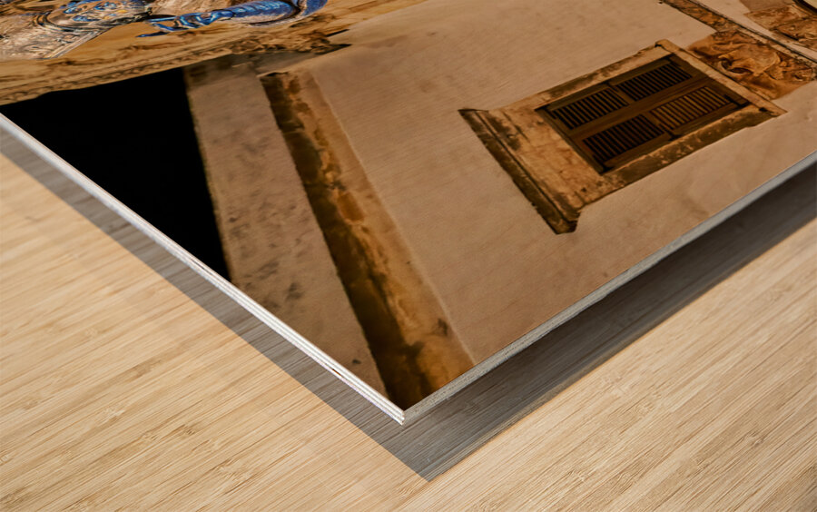 Apulia Puglia Italy. Ostuni. Festival of Saint Orontius. Procession with the statue of the Saint Wood print