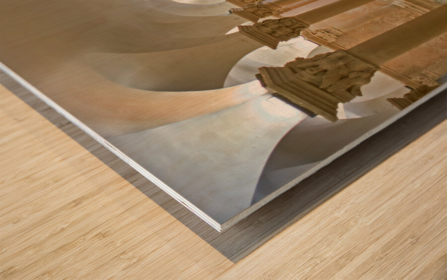 Apulia Puglia Salento Italy. Lecce. Cathedral Maria Santissima Assunta and Saint Orontius. The crypt Wood print